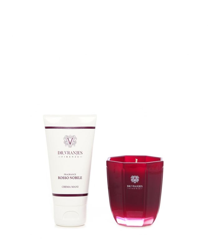 Dr. Vranjes Firenze Rosso Nobile Candle and Hand Cream Gift Set