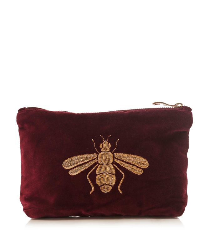 新品未使用品☆Elizabeth Scarlett beeポーチ Elizabeth Scarlett Honey Bee Forest Velvet Everyday Pouch