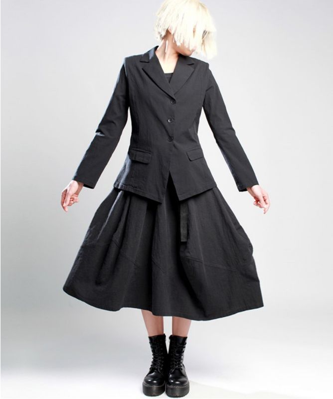 Lurdes Bergada Linen Midi Skirt