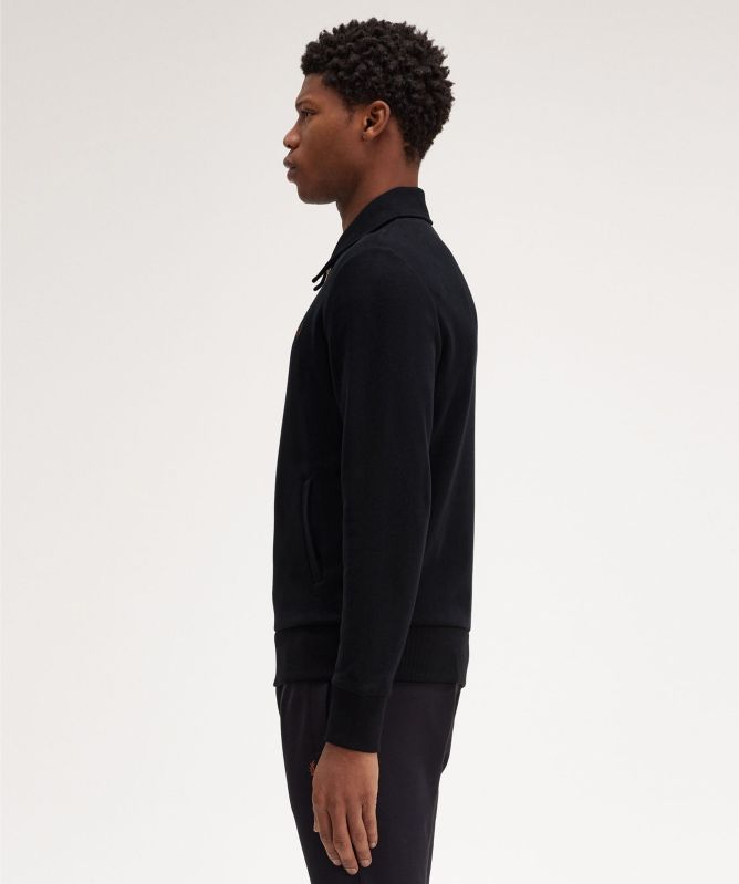 Fred Perry Black Half-Zip Collar Sweatshirt