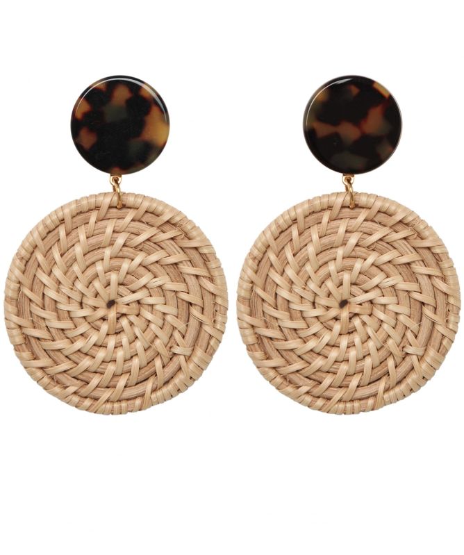Francine Bramli Garence Circle Basket Earrings