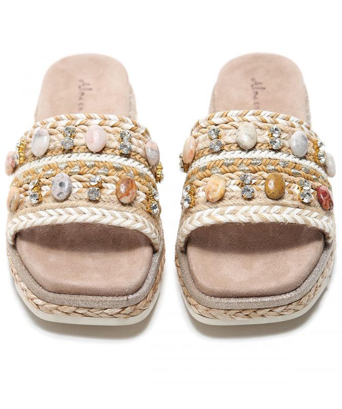 Alma en Pena Basket Slide Sandals