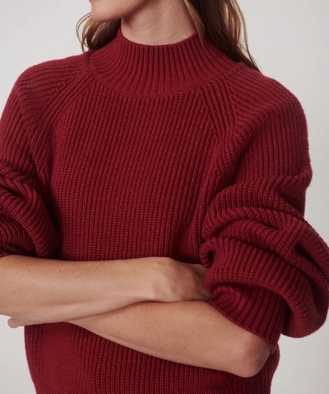 Varley Martina High-Neck Rib Knit