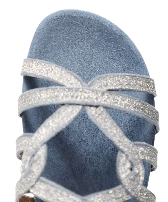 Alma en Pena Suede Twisted Strap Sandals