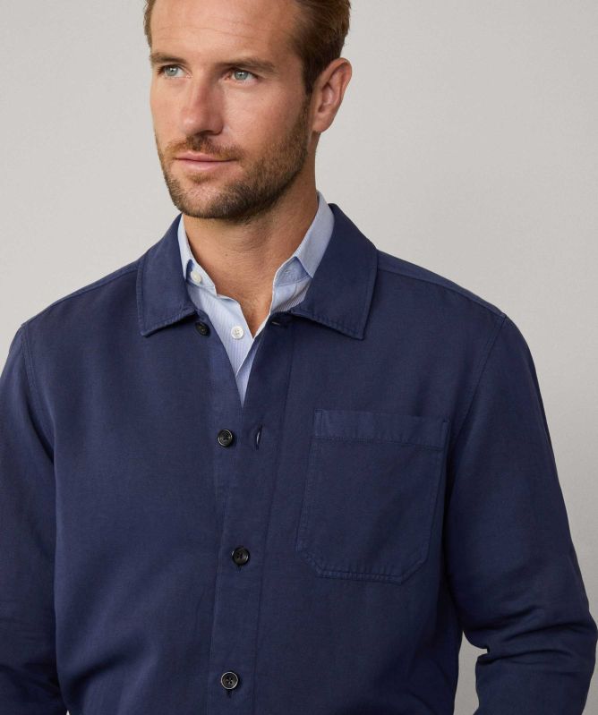 Hackett Cotton Linen Overshirt
