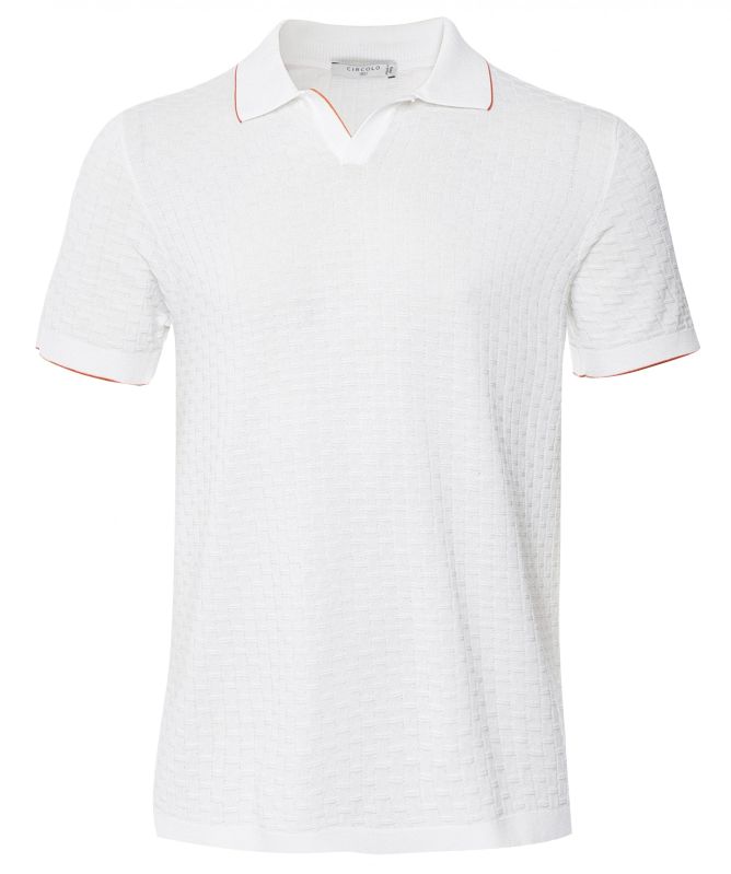 Circolo 1901 Textured Knit Riviera Polo Shirt
