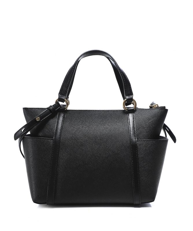 Michael Kors Black Small Saffiano Leather Top Zip Tote Bag Jules B