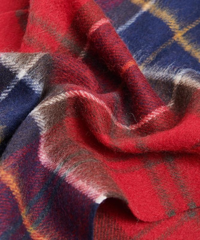 Barbour Wool Cashmere Tartan Scarf