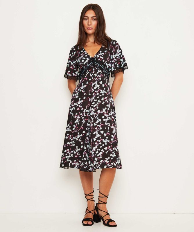 chinese dress ladies Paul Smith Women's Silk Blend Swirl Print Shirt Dress W2R 606D P31277   Izzi of Baslow