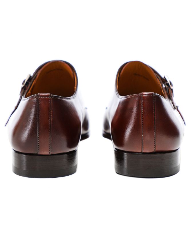 Magnanni Leather Double Monk Siros Shoes
