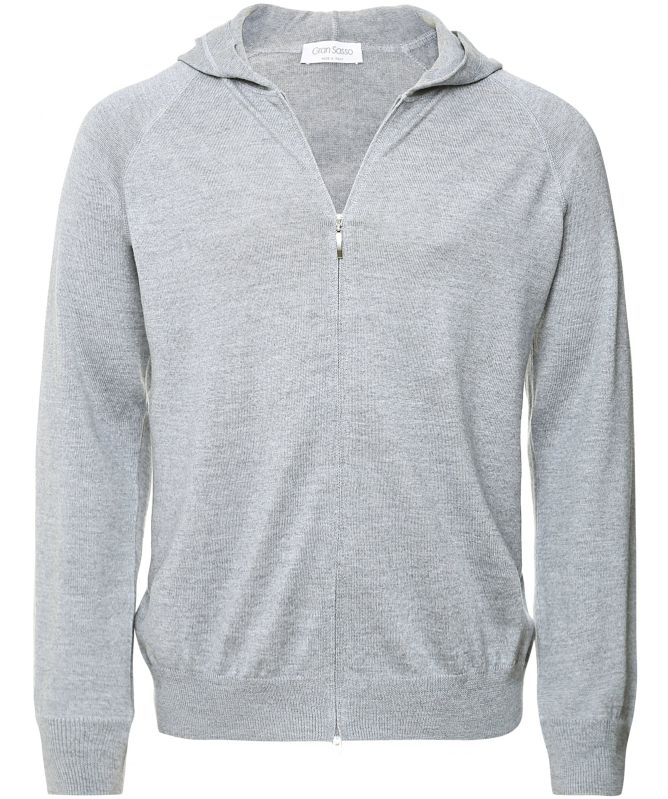 Gran Sasso Virgin Wool Zip-Through Hoodie