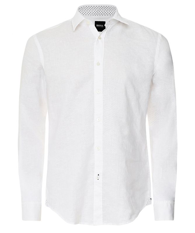 BOSS Slim Fit Linen Ronni_53 Shirt