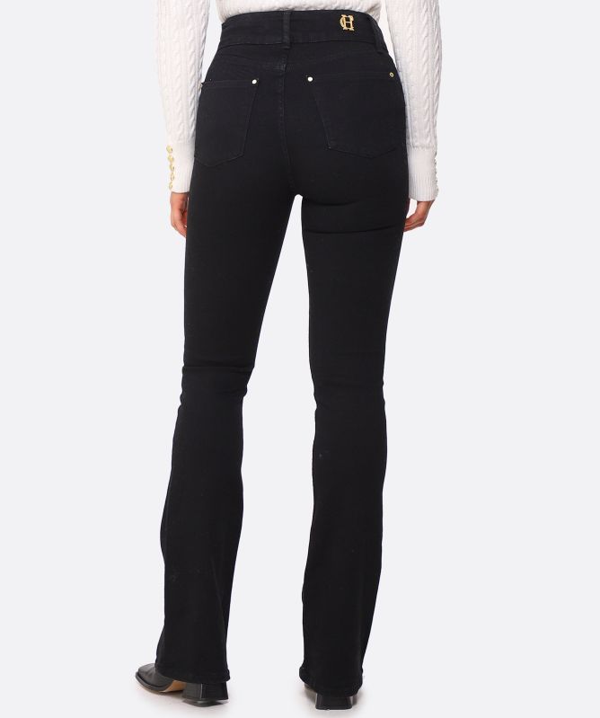 Holland Cooper High-Rise Flared Jeans
