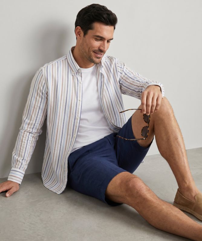 Jules B Onda Custom Fit Stripe Shirt