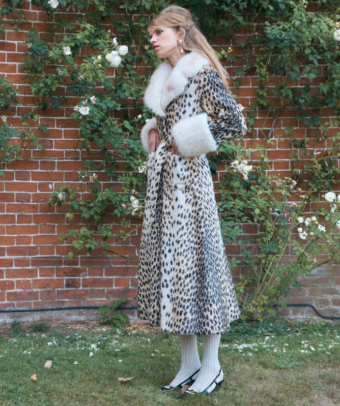 Queens of Archive Priscilla Cheetah Print Faux Fur Maxi Coat