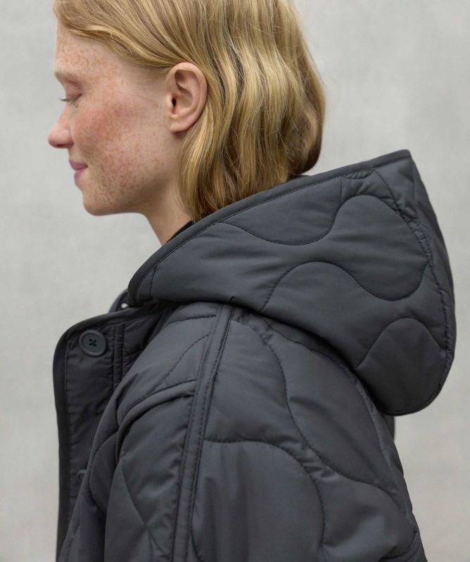 ECOALF Lezna Quilted Coat With Hood