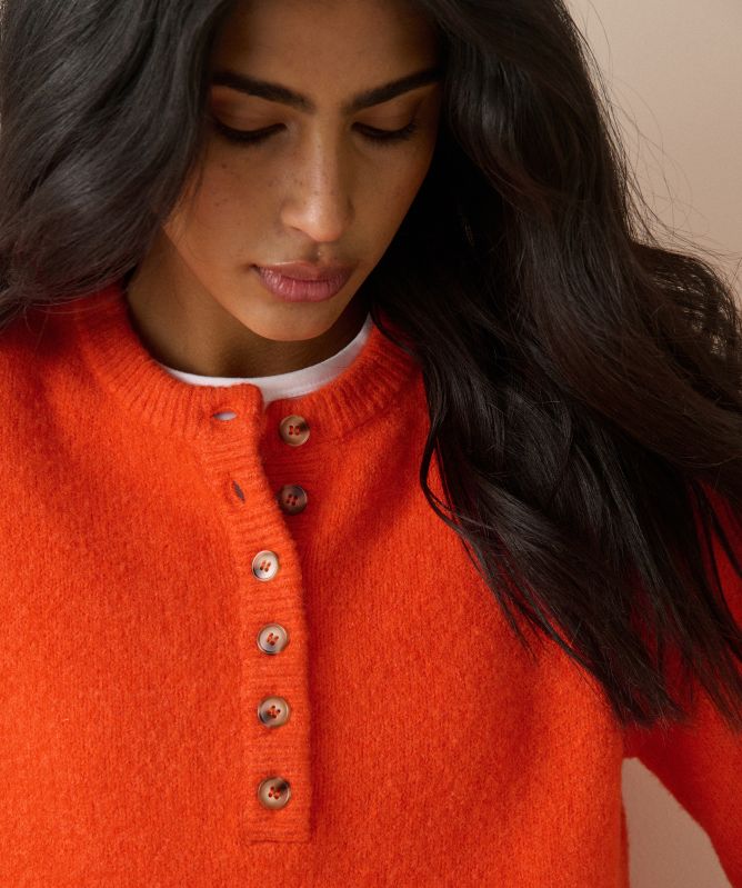 Nobody's Child Relaxed Fit Henley Jumper