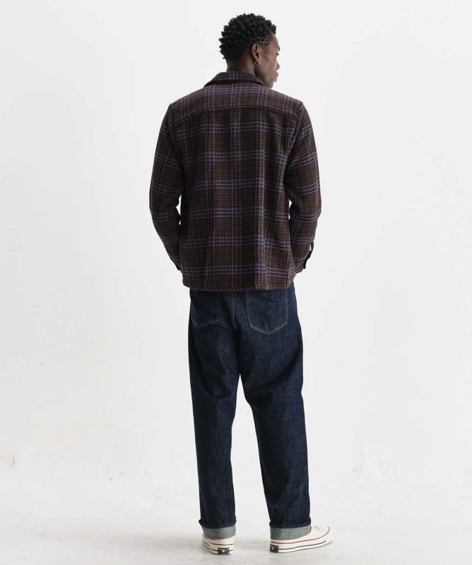 Wax London Check Whiting Overshirt