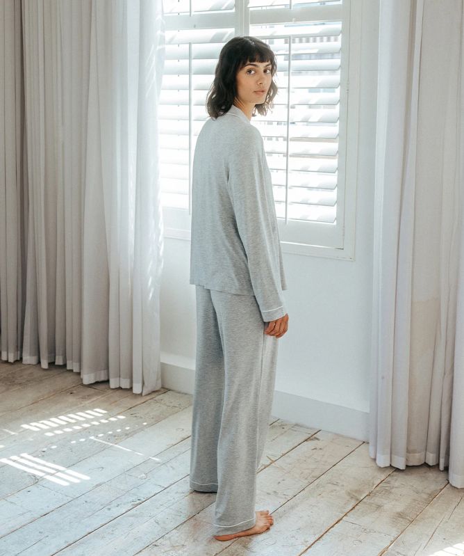Chelsea Peers Modal Long Button Up Pyjamas