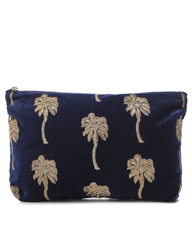 Elizabeth Scarlett Gold Palm Everyday Pouch