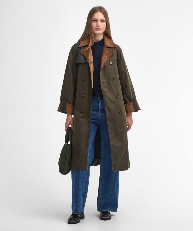 Barbour Brackley Waxed Trench Coat