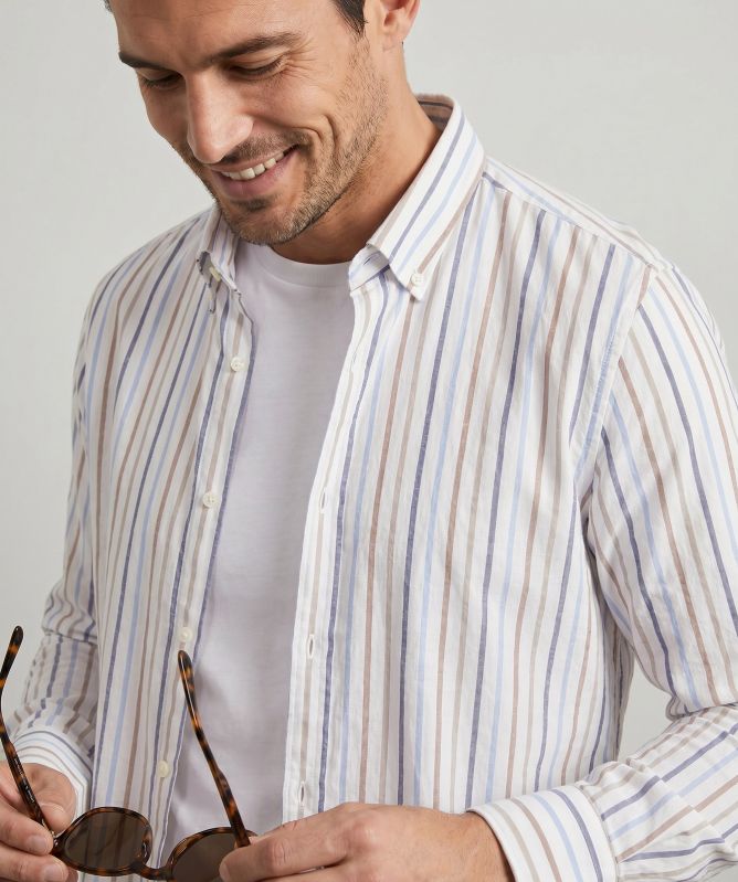 Jules B Onda Custom Fit Stripe Shirt