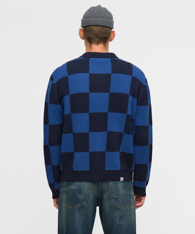 Anerkjendt Aksinus Check Merino Knit Cardigan