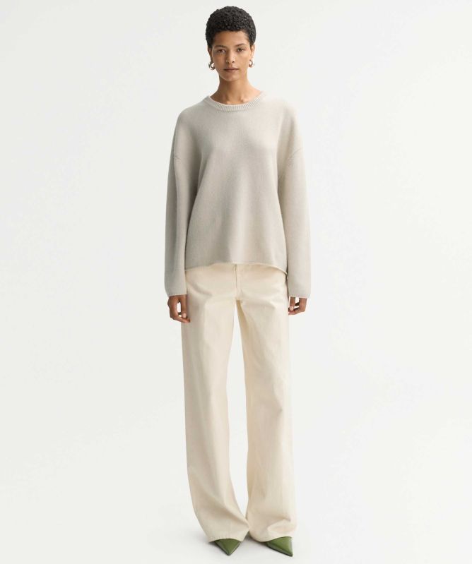 Soft Goat Relaxed Crew Neck Jumper