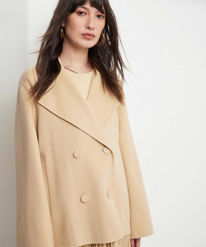 ジャケット・アウター yoke SIBLE DOUBLE-BREASTED COAT YOKE ヨーク】 DOUBLE BREASTED JACKET / GREIGE - Avelia Online Store