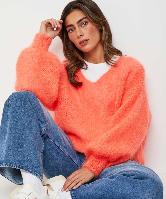 Americandreams Milana Long Sleve Mohair Knit Jumper