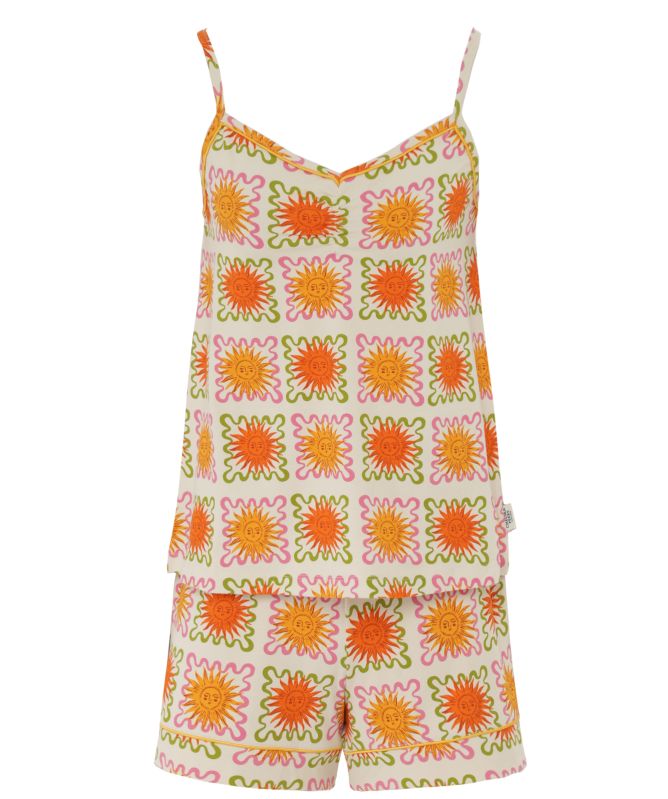 Chelsea Peers Sunshine Tile Print Short Pyjama Set