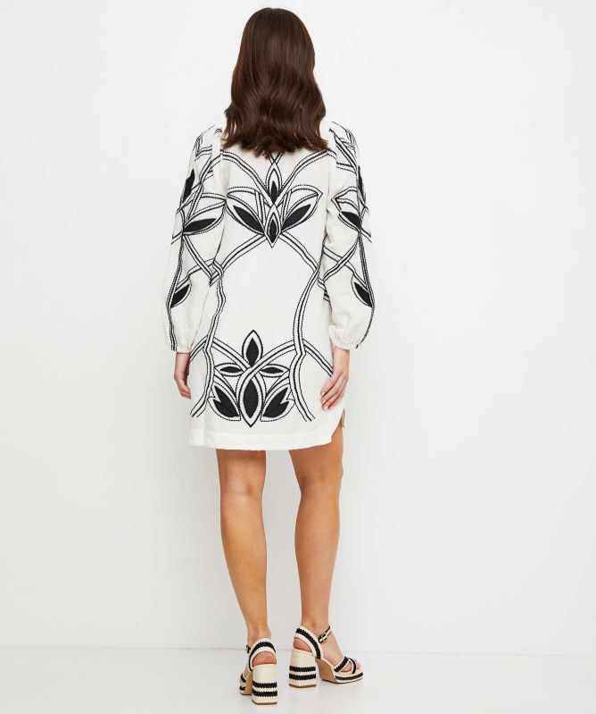 Scarlett Poppies Spirit Embroidered Mini Dress