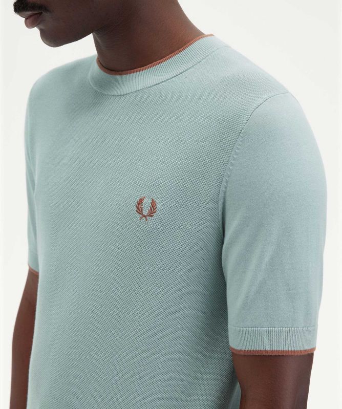 Fred Perry Textured Front Knit T-Shirt