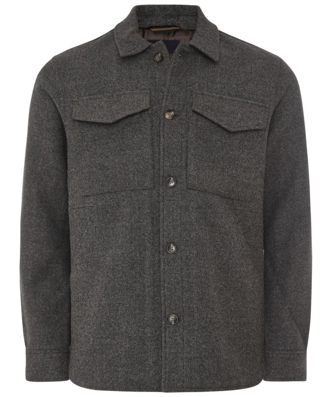 Signal Textured Button-Up Overshirt