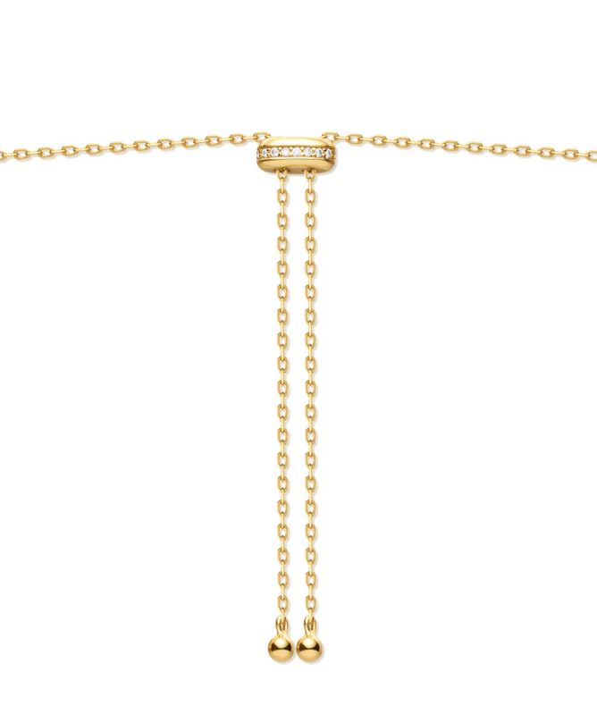 Ania Haie Pearl Cubic Zirconia Slider Necklace