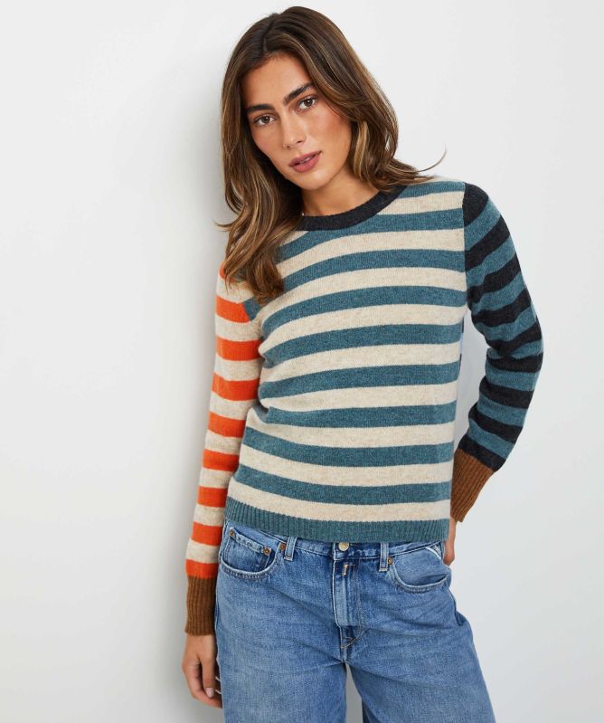 ERIBÉ Stobo Stripe Reversible Jumper