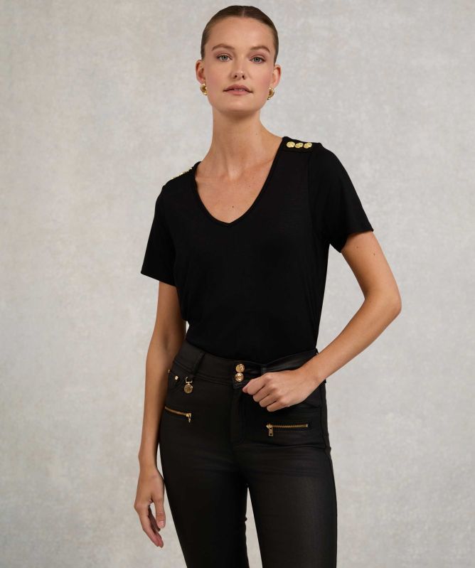 Holland Cooper Relax Fit V-Neck T-Shirt