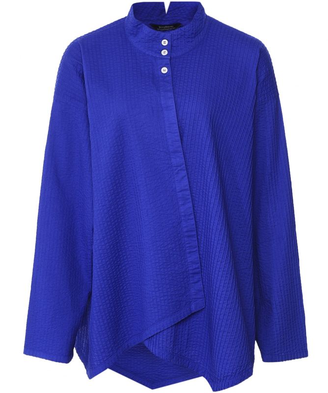 Yaccomaricard Asymmetric Pintuck Shirt