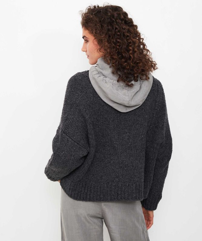 Lurdes Bergada V-Neck Cropped Jumper