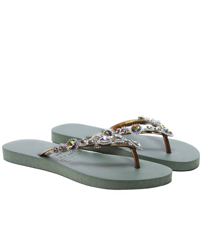 Uzurii Marilyn Crystal Flip Flops
