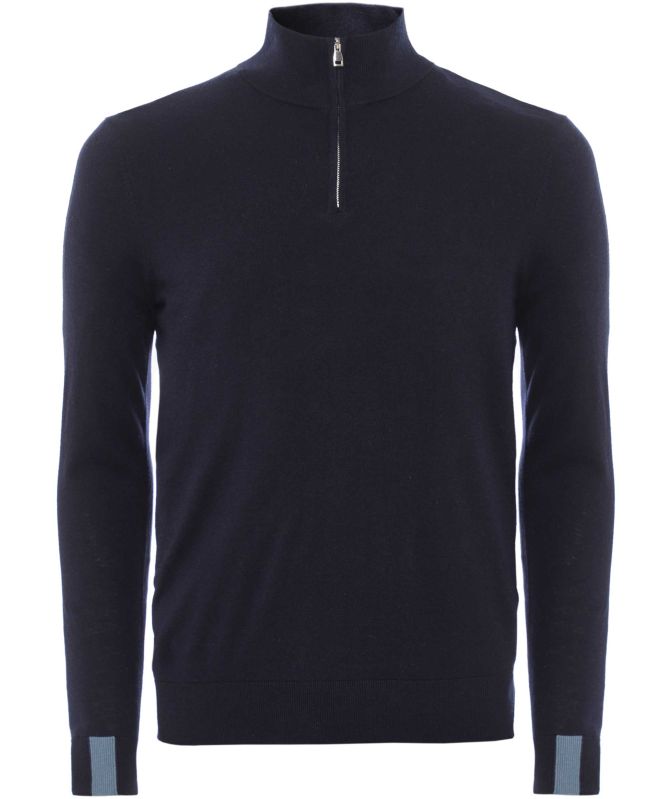 MOS MOSH MMGAdam Soft Zip Neck Knit Jumper