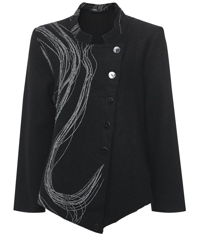 Ralston Totta Wool Asymmetric Swirl Jacket