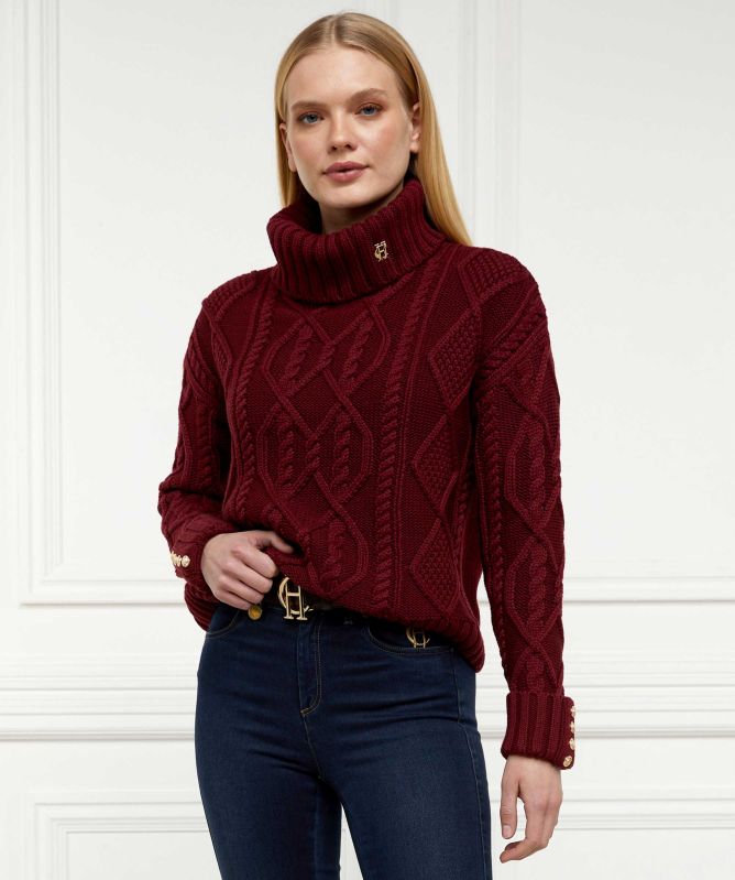 Holland Cooper Noveli Cable Knit Jumper