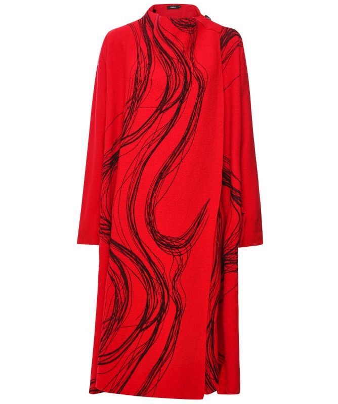 Ralston Wool Swirl Wrap Coat