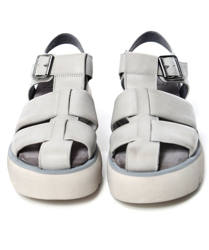 Lofina Perla Gasoline Leather Sandals