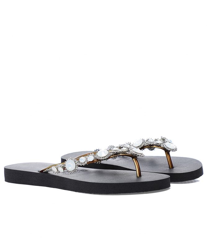 Uzurii Marilyn Crystal Flip Flops
