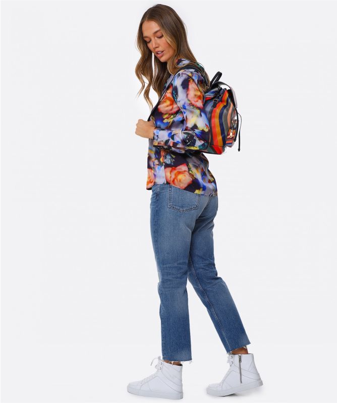 Paul Smith Satin Instant Rose Print Shirt