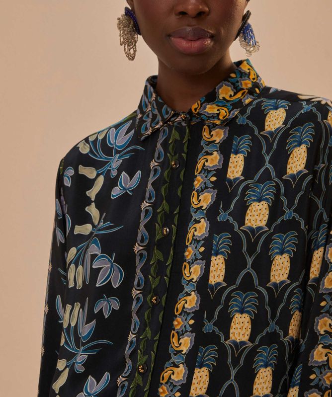 FARM Rio Winter Garden Pyjama Shirt