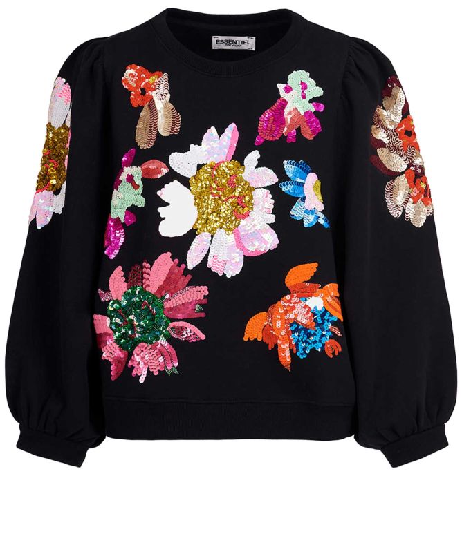 Essentiel Antwerp Enna Sequin Embroidered Sweater