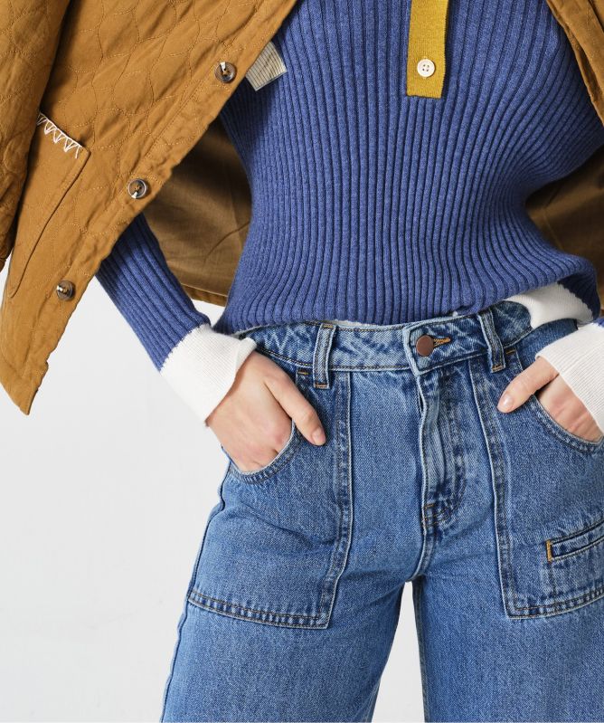 Seventy + Mochi Eden Wide Leg Jeans